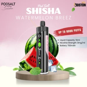 Pod Salt shisha 8k puffs - Watermelon Breez
