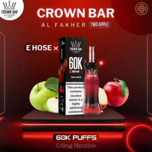 Al Fakher Crown Bar 60K Puffs Two Apple