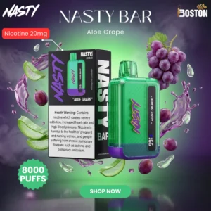 Nasty bar Aloe Grape 8000 Puffs Disposable Vape
