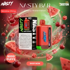 Nasty bar Cherry Watermelon 8000 Puffs Disposable Vape
