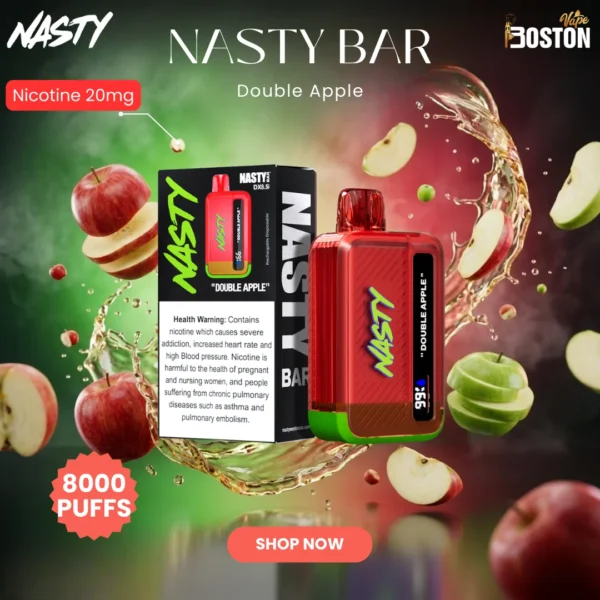 Nasty bar Double Apple 8000 Puffs Disposable Vape