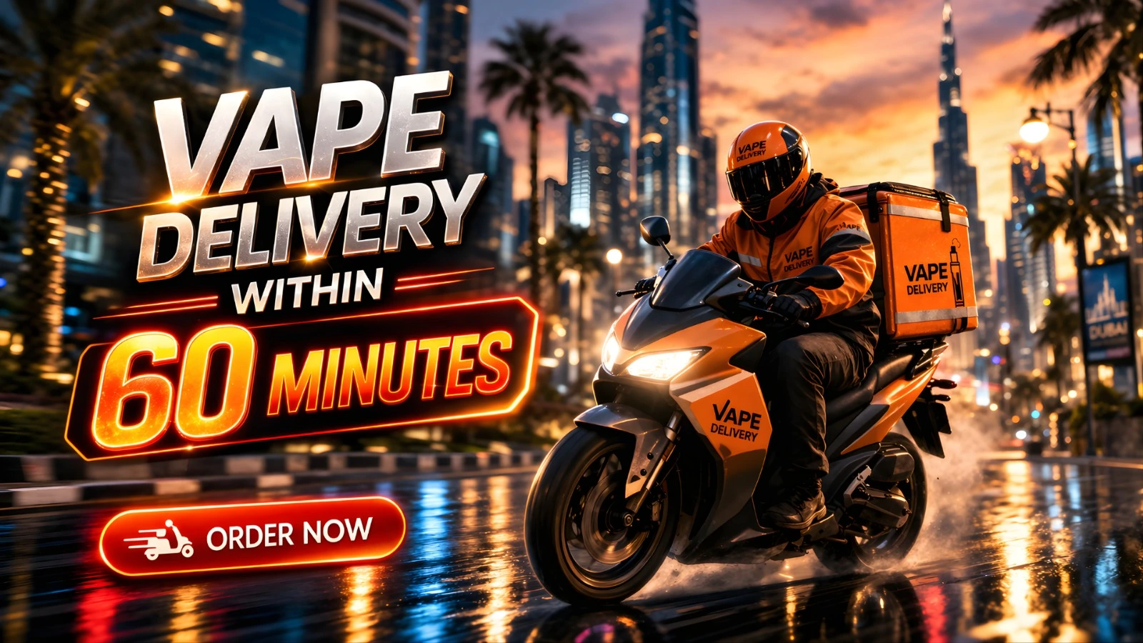 Vape delivery within 60 minutes